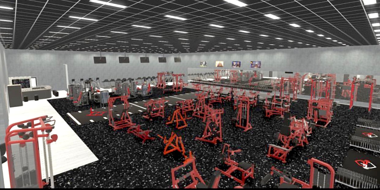 Custom gym layout built by Arsenal Strength